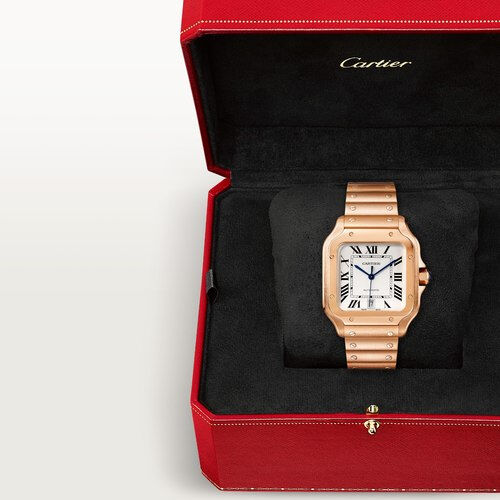 Cartier santos rose gold price new arrivals